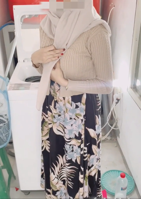 gita amalia niat nyuci baju mala di grepe